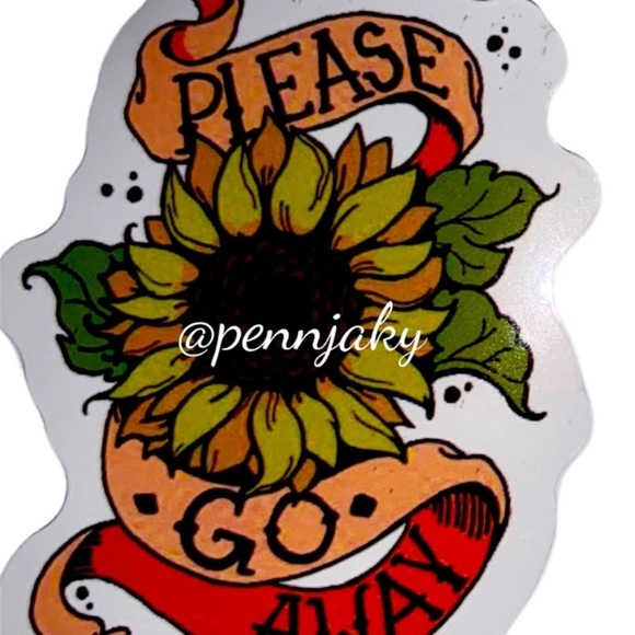 🍂 SUNFLOWER lovers sticker for water bottles laptops cards crafts laptop - Picture 2 of 3